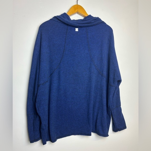 Calvin Klein Performance Thermal Blouse Top M Women Cowl Neck Tunic Stretch Soft - Picture 2 of 12